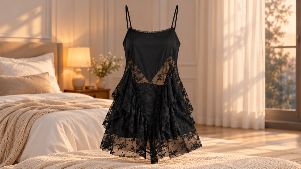 Haellun flowy mini slip dress | Nightie Wear