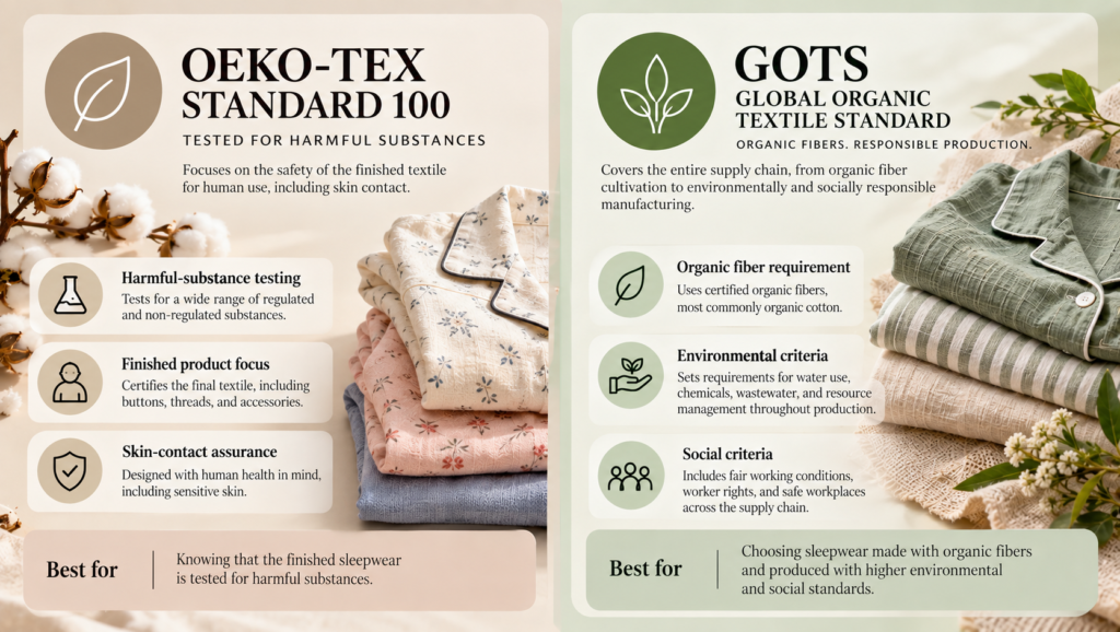 OEKO-TEX vs GOTS Textile Guide
