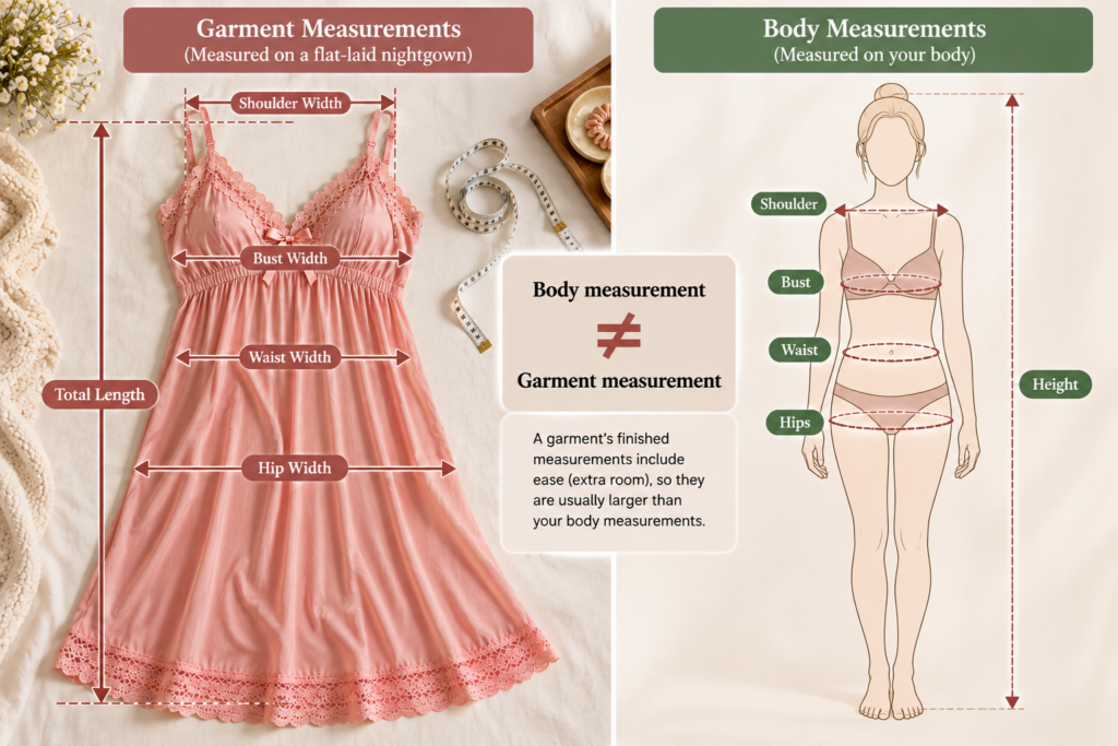 Body Measurements vs. Garment Measurements