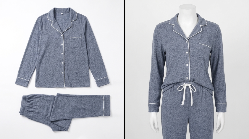 LILLUSORY Women's Long-Sleeve Pajama Set