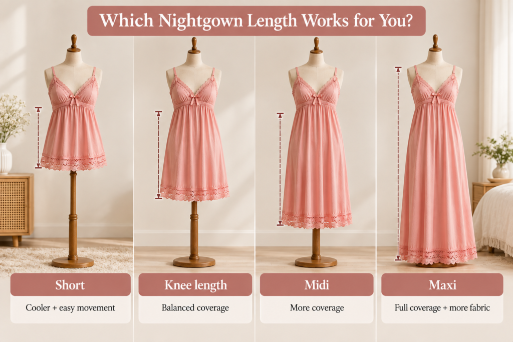 Nightgown Length Guide Nightie Wear